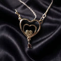 Nested Heart Charm Pendant Necklace