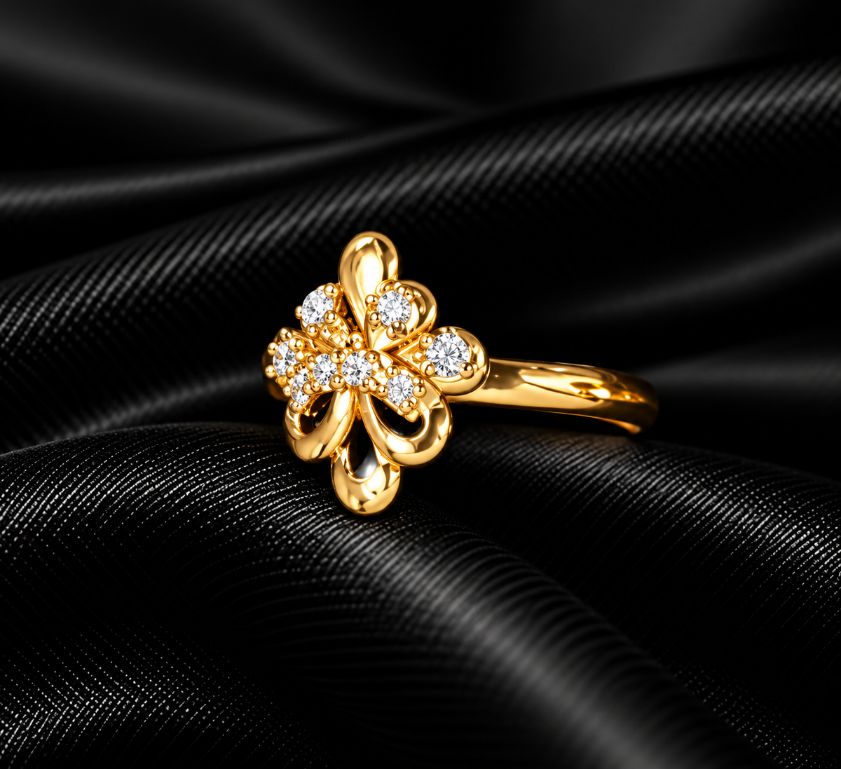 Blooming Flower Cluster Ring