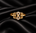 Infinity Heart Scroll Ring