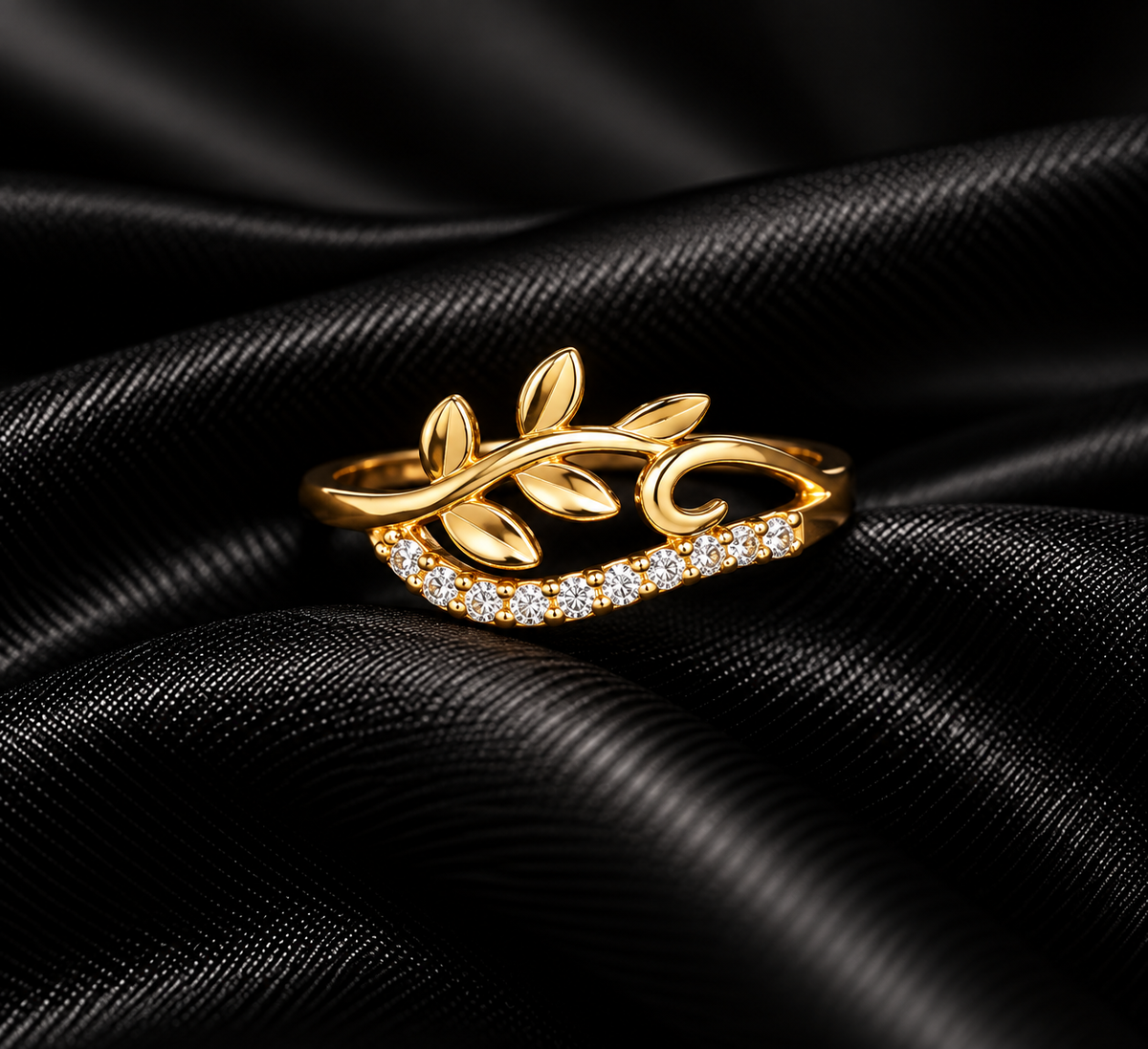 Leaf Vine Bar Ring