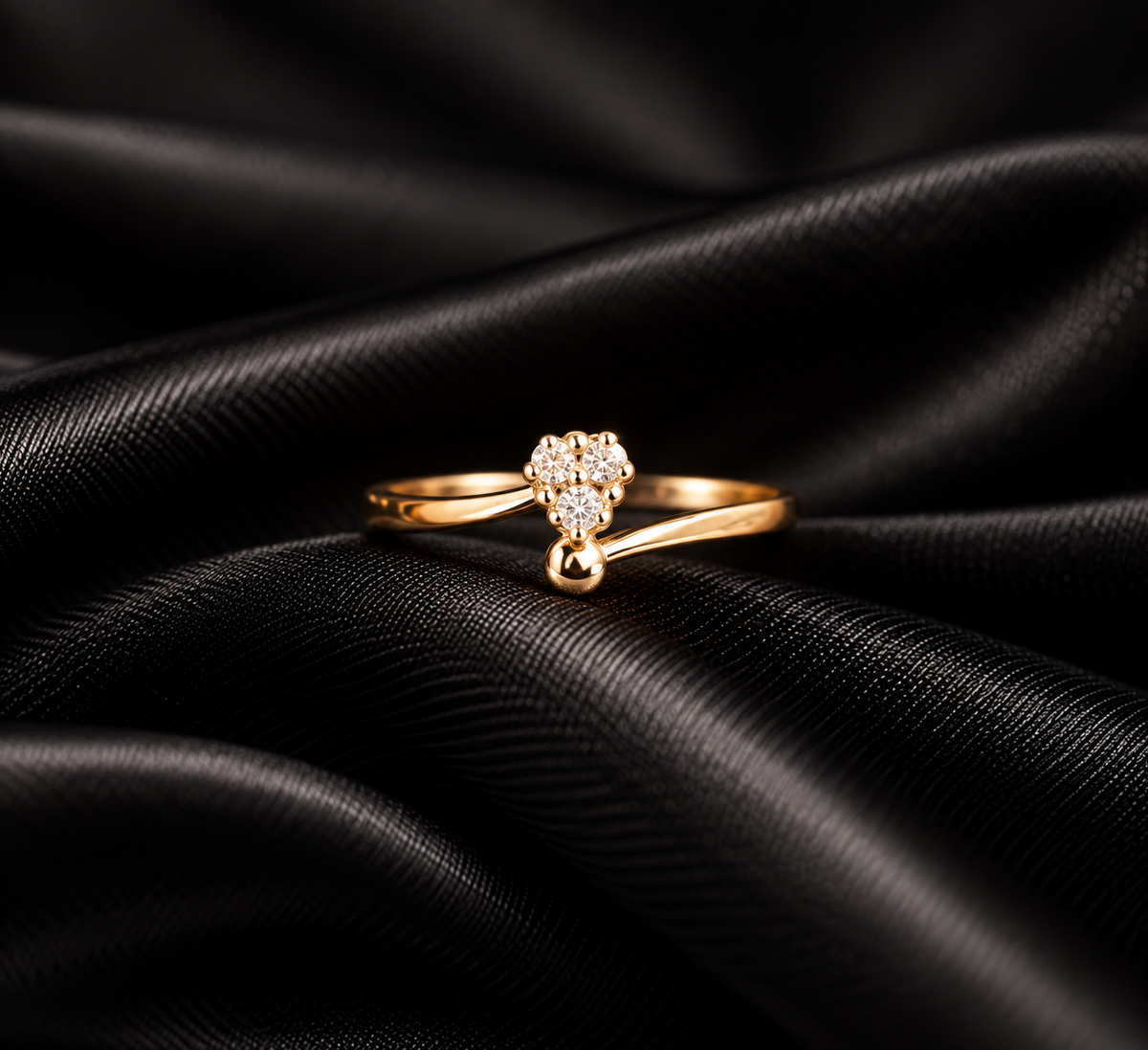 Trio Stud Cluster Ring